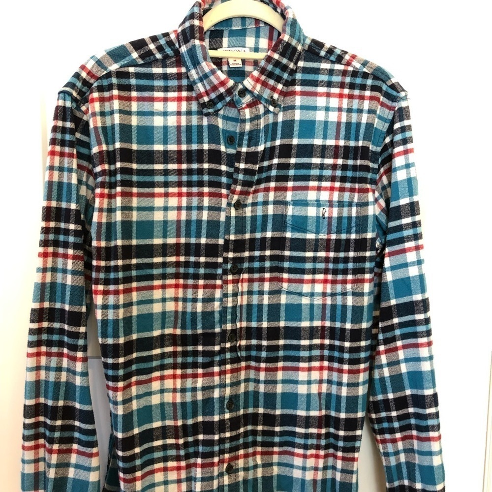 Merona Plaid Flannel Long Sleeve Button Down
